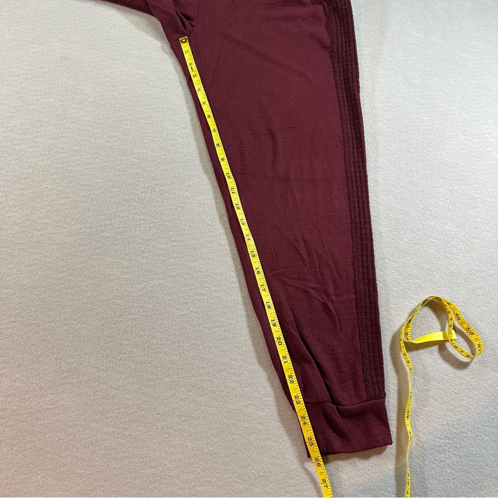 Saturday Sunday Anthropologie Maroon Lounge Pants Size Small Cozy Loungewear - Picture 3 of 10